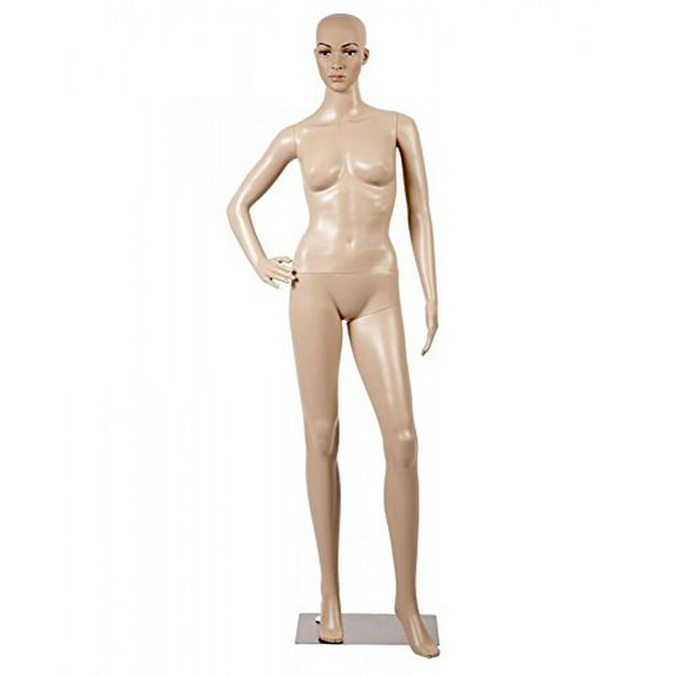 Details about   Female Full Body Realistic Mannequin Display Head Turns Dress Form & Base 176cm 